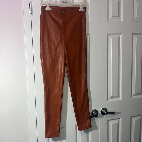 Streetwear Society | Rustic Orange High Waist Skinny Leggings | Womens | Bundle - Picture 3 of 4